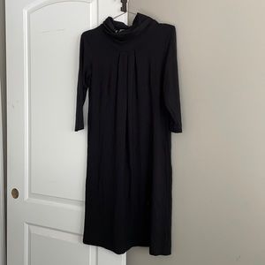 J Jill cowl neck stretchy black dress!